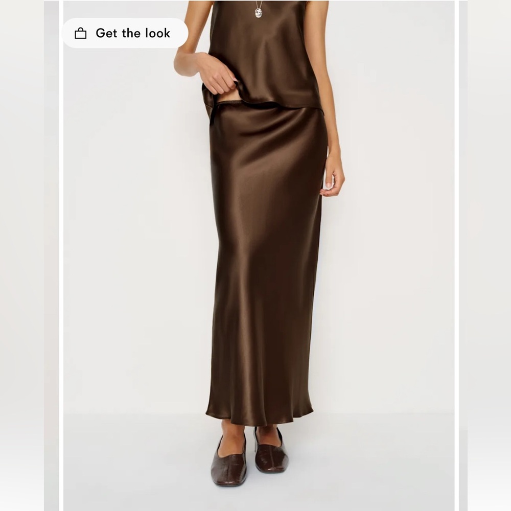 Reformation Brown Kelsey Two Piece Set Maxi skirt - Picture 2 of 3